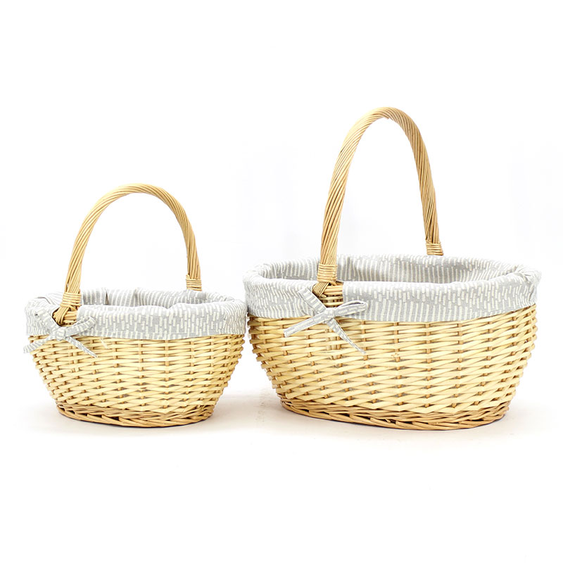 Honey Pot Wicker Shopping Basket