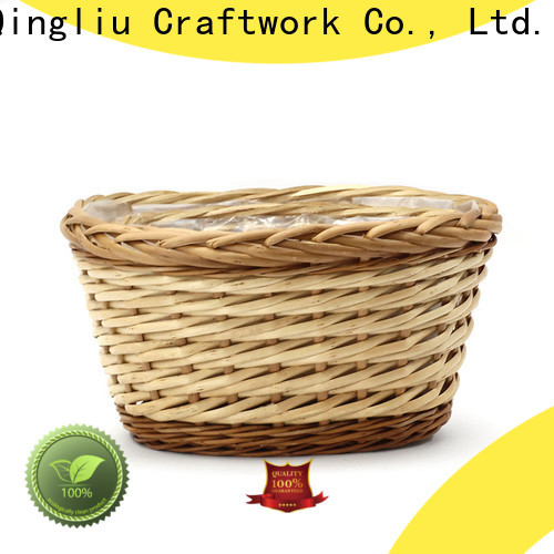 wholesale wicker hanging baskets for plants factory for outdoor
