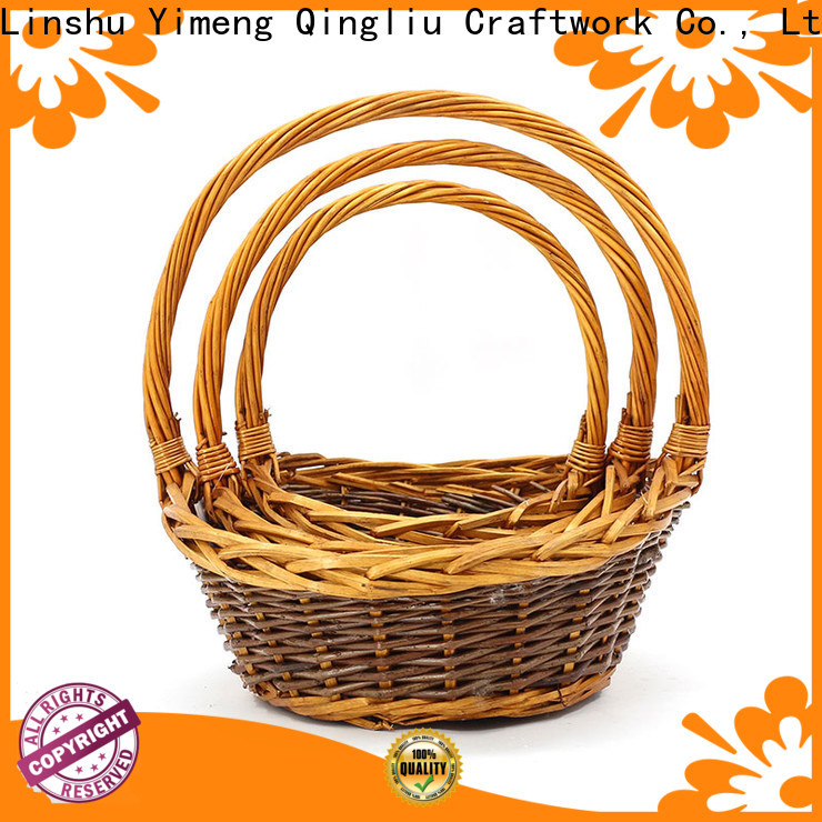 Yimeng Qingliu wholesale wood flower basket manufacturers for present