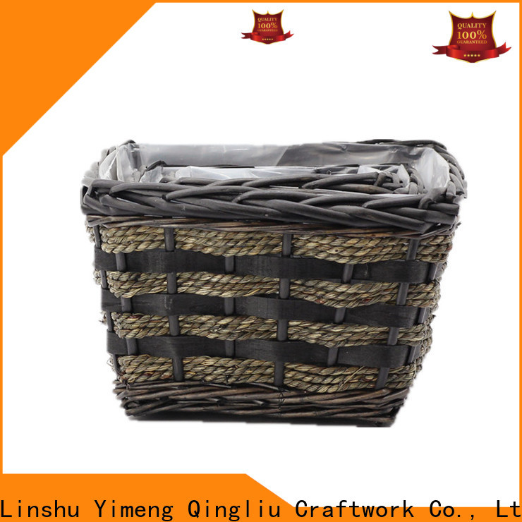 New wicker trough planter suppliers for outdoor