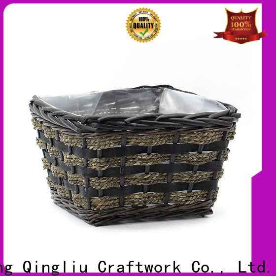 Yimeng Qingliu large wicker baskets for plants supply for patio