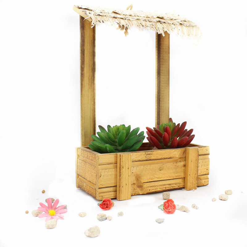 best wooden flower pot decoration suppliers for patio-1