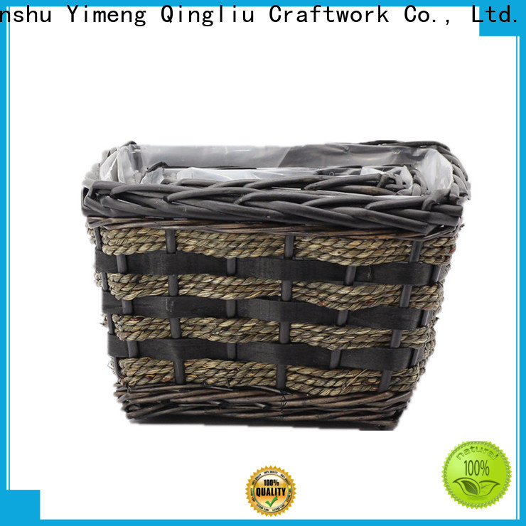 Yimeng Qingliu high-quality wicker planter basket outdoor suppliers for garden