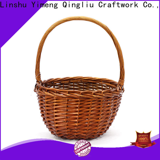 Yimeng Qingliu wicker flower basket suppliers for outdoor