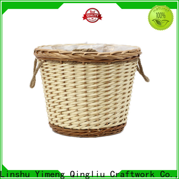 Yimeng Qingliu New grey wicker planters supply for outdoor
