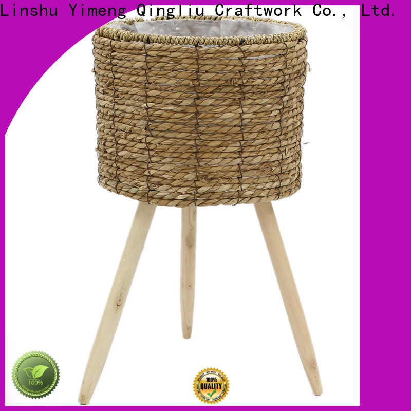 high-quality large seagrass plant basket factory for outdoor