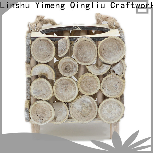 wholesale wood log basket for sale for garden