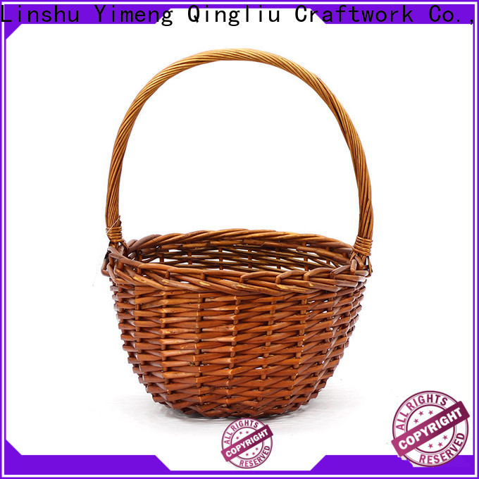 Yimeng Qingliu wholesale white wicker baskets with lids factory for outside