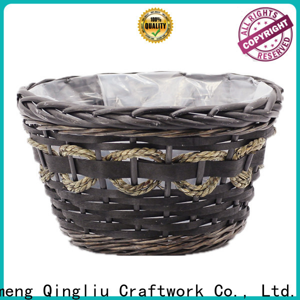 custom wicker plant holders for business for outdoor