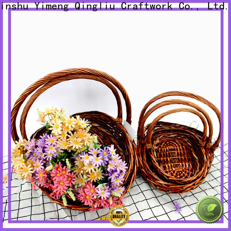 wholesale wicker tray baskets manufacturers for woman