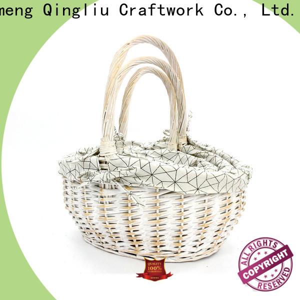 Yimeng Qingliu top white wicker picnic basket supply for outdoor